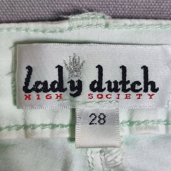 Lady Dutch High Society jeans women's size 28 light mint colour skinny - Picture 5 of 11